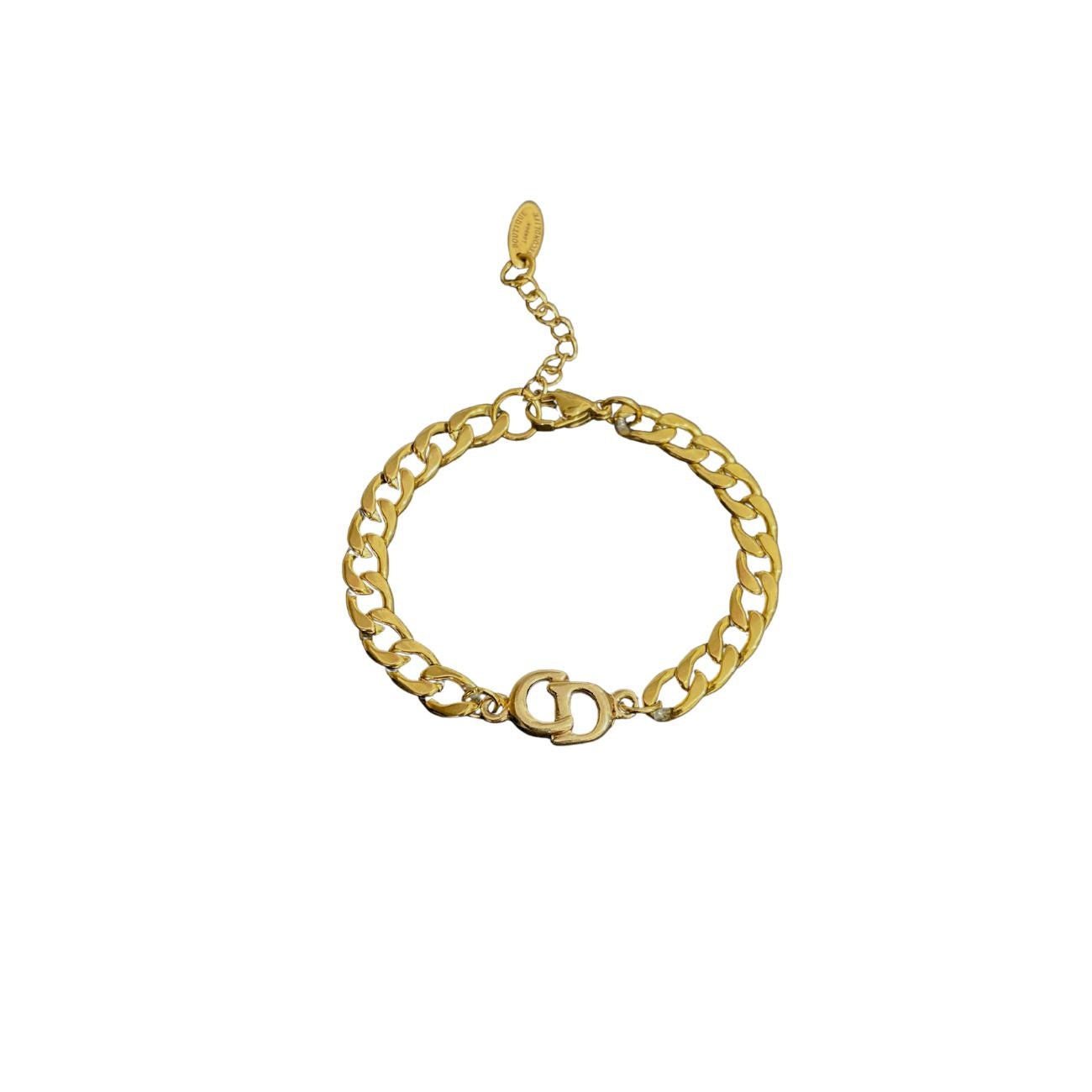 Authentic CD Dior pendant- Reworked Bracelet