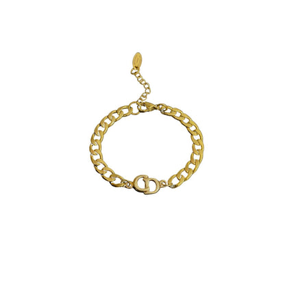 Authentic CD Dior pendant- Reworked Bracelet