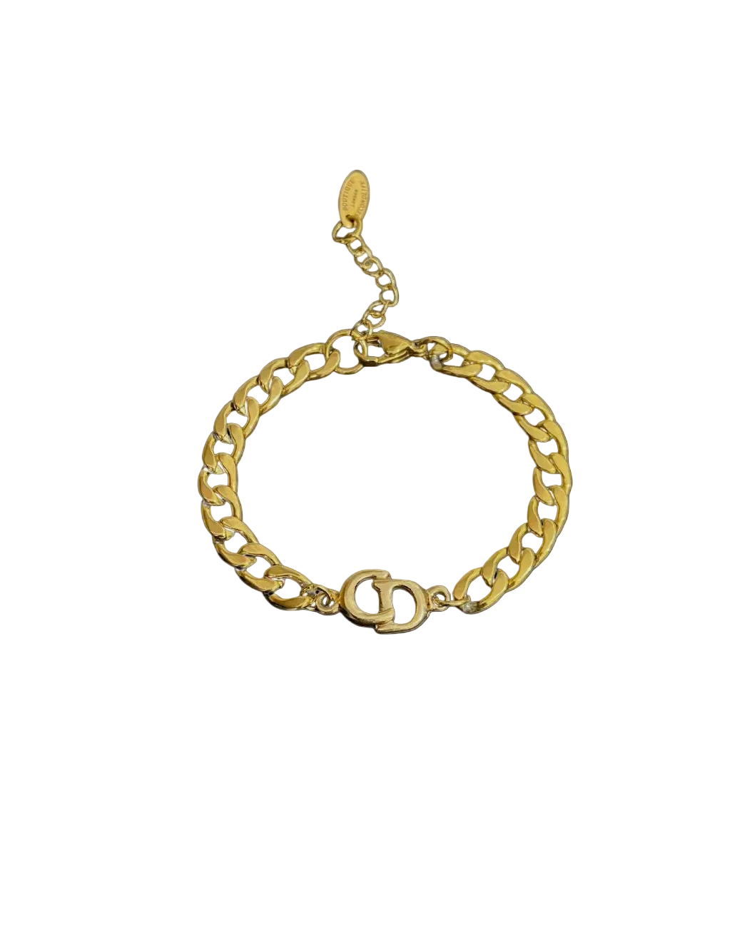 Authentic CD Dior pendant- Reworked Bracelet