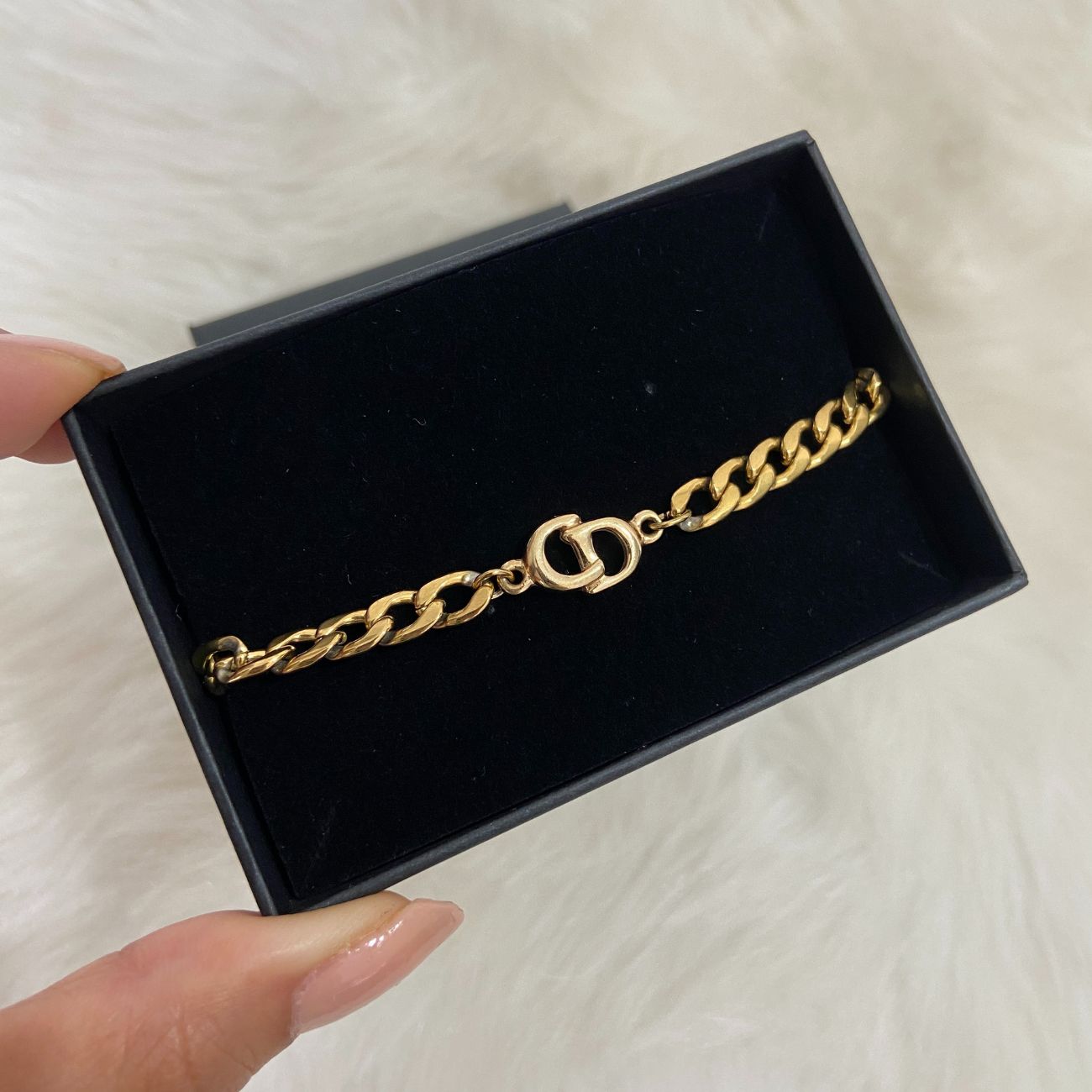 Authentic CD Dior pendant- Reworked Bracelet