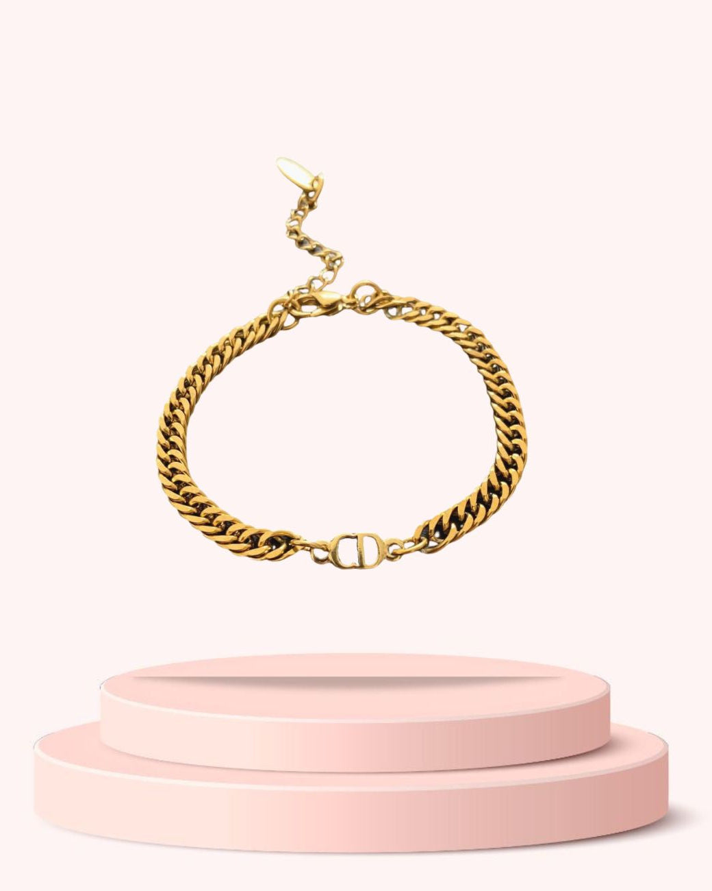 Authentic CD Mini Dior pendant- Reworked Bracelet