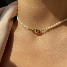 Load image into Gallery viewer, Authentic Dior CD Pendant- Reworked Mini Pearls Choker