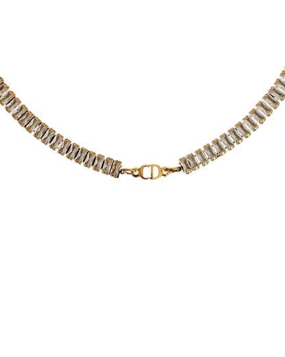 Authentic Dior CD initials Pendant- Reworked Diamante Choker