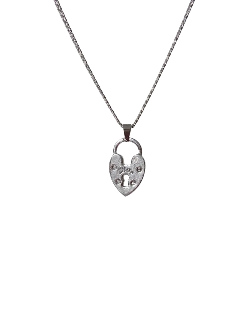 Authentic Dior Logo Heart Pendant- Reworked Necklace