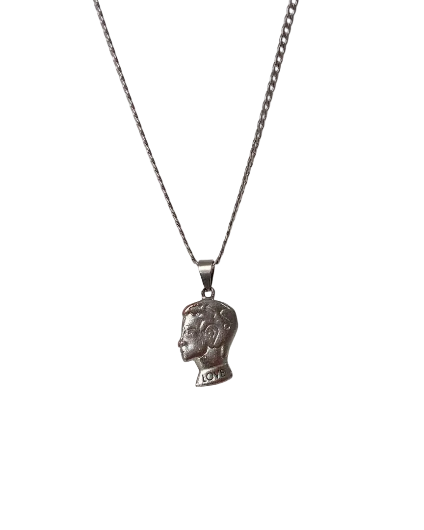 Authentic Dior Head Pendant- Reworked Necklace