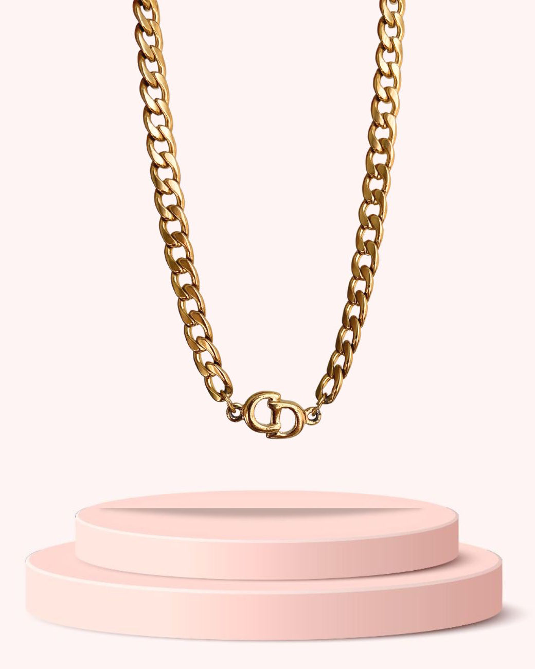 Authentic Dior Pendant- Reworked Choker