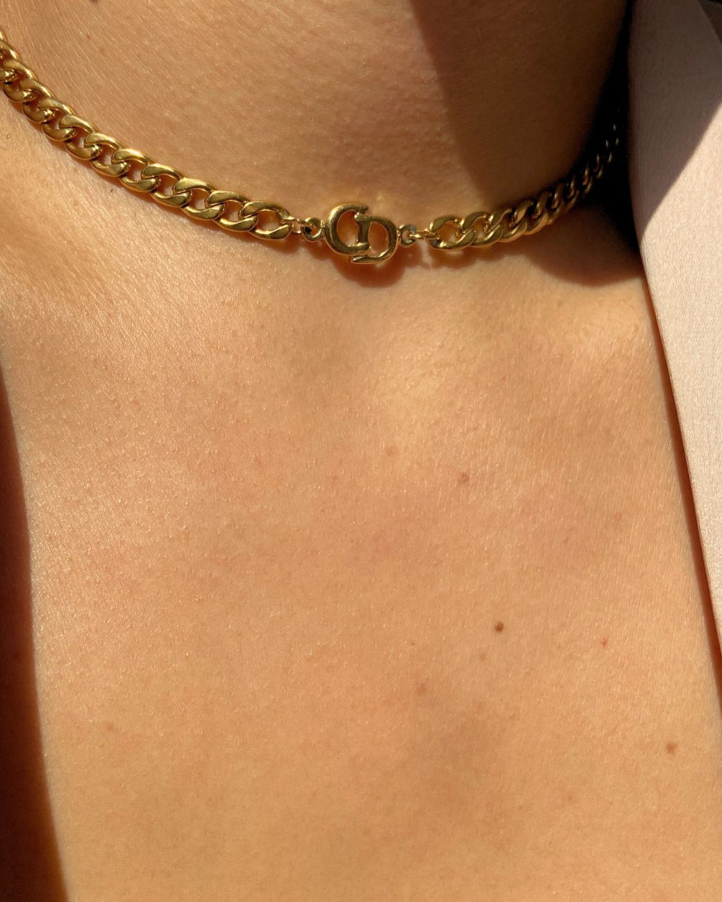 Authentic Dior Pendant- Reworked Choker