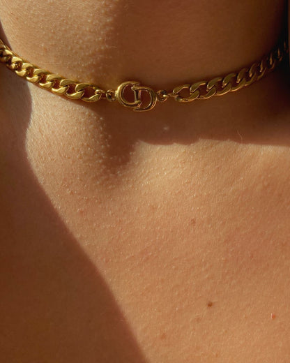 Authentic Dior Pendant- Reworked Choker