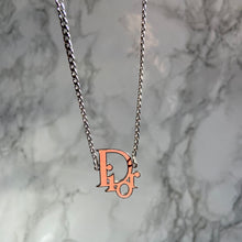 Load image into Gallery viewer, Authentic Dior Pink Logo Pendant- Reworked Necklace