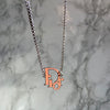 Authentic Dior Pink Logo Pendant- Reworked Necklace