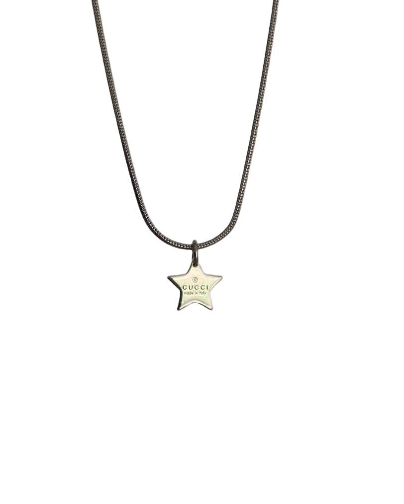 Authentic Gucci Pendant Start Repurposed Necklace