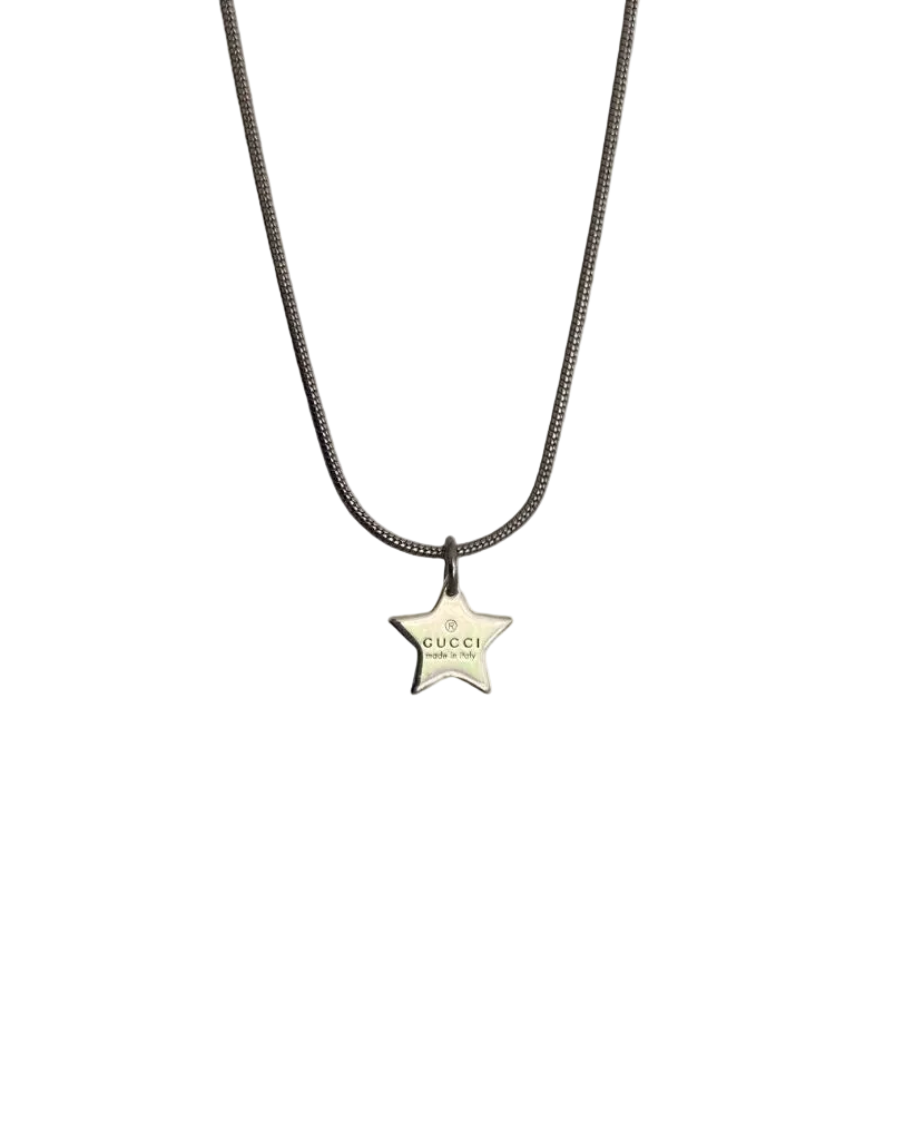 Authentic Gucci Pendant Start Repurposed Necklace