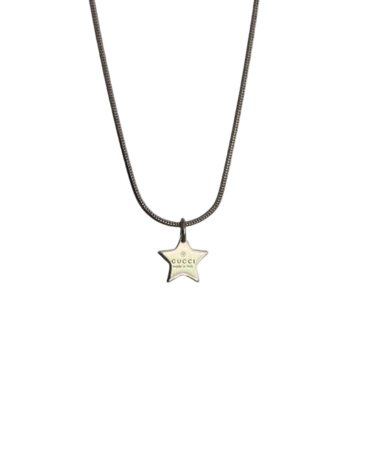 Authentic Gucci Pendant Start Repurposed Necklace