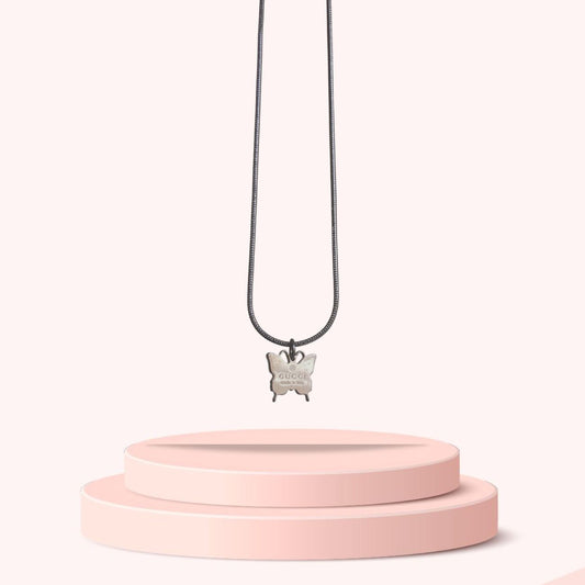 Authentic Gucci Pendant butterfly Repurposed Necklace