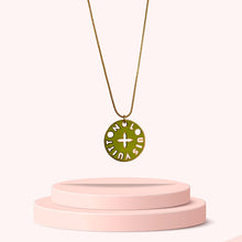 Load image into Gallery viewer, Authentic Looping Charm Green &amp; Fuscia - Reworked Necklace
