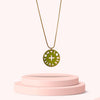 Authentic Looping Charm Green & Fuscia - Reworked Necklace