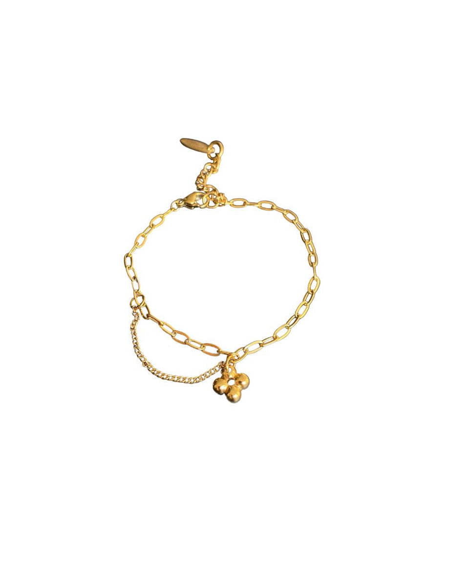 Authentic Louis Vuitton Blooming Pendant Reworked Bracelet