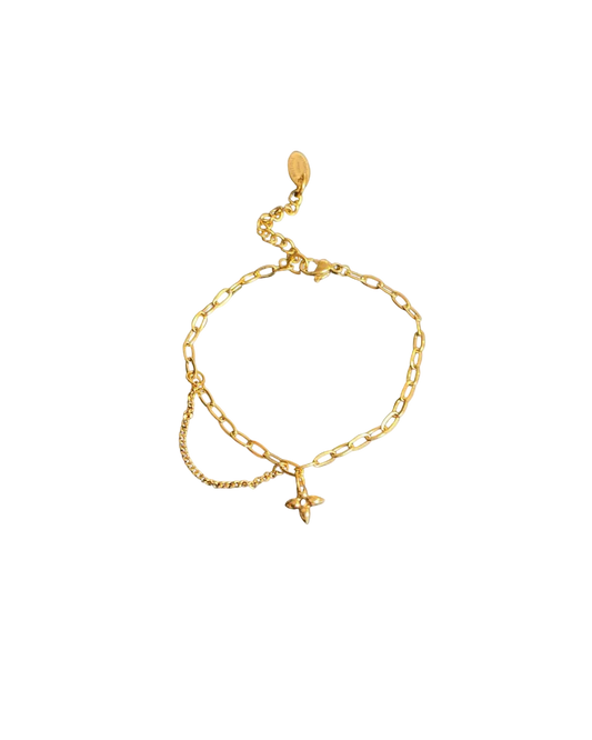 Authentic Louis Vuitton Blooming Pendant Reworked Bracelet