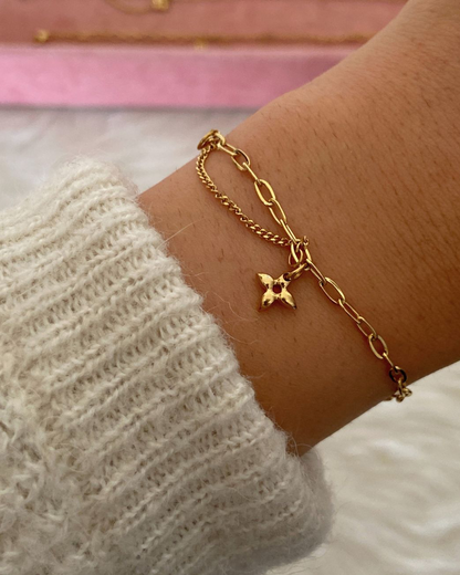 Authentic Louis Vuitton Blooming Pendant Reworked Bracelet