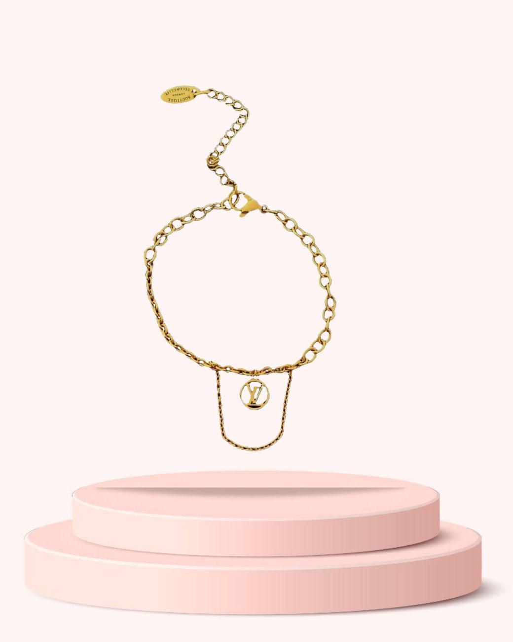 Authentic Louis Vuitton Blooming Pendant Reworked Bracelet