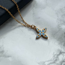Load image into Gallery viewer, Authentic Louis Vuitton Blu &amp; Yellow Looping Pendant- Reworked Necklace