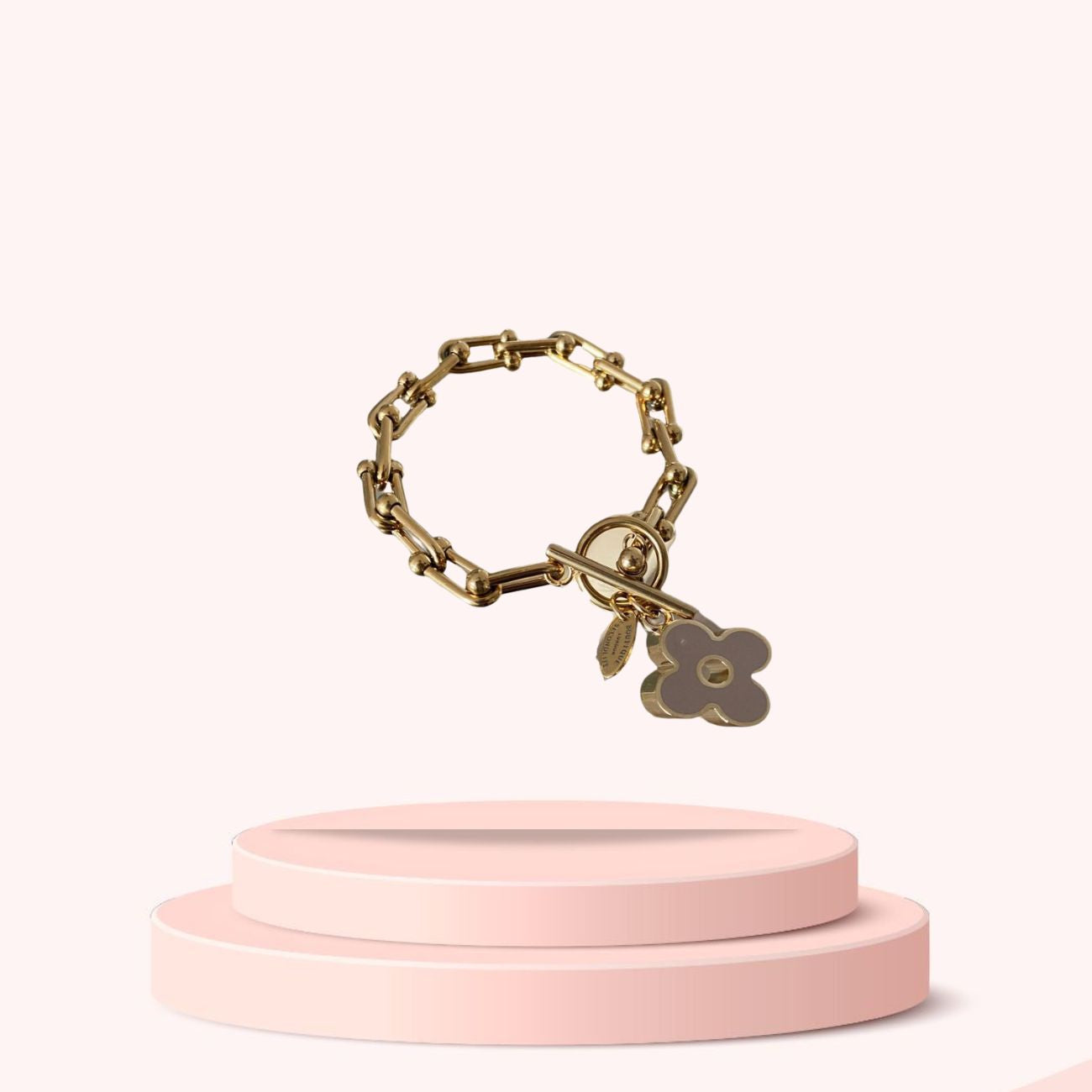 Authentic Louis Vuitton Fleur Charm- Reworked Bracelet – Boutique
