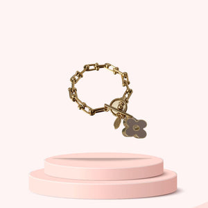 100% Authentic Louis Vuitton Love letters necklace pendant LV flower