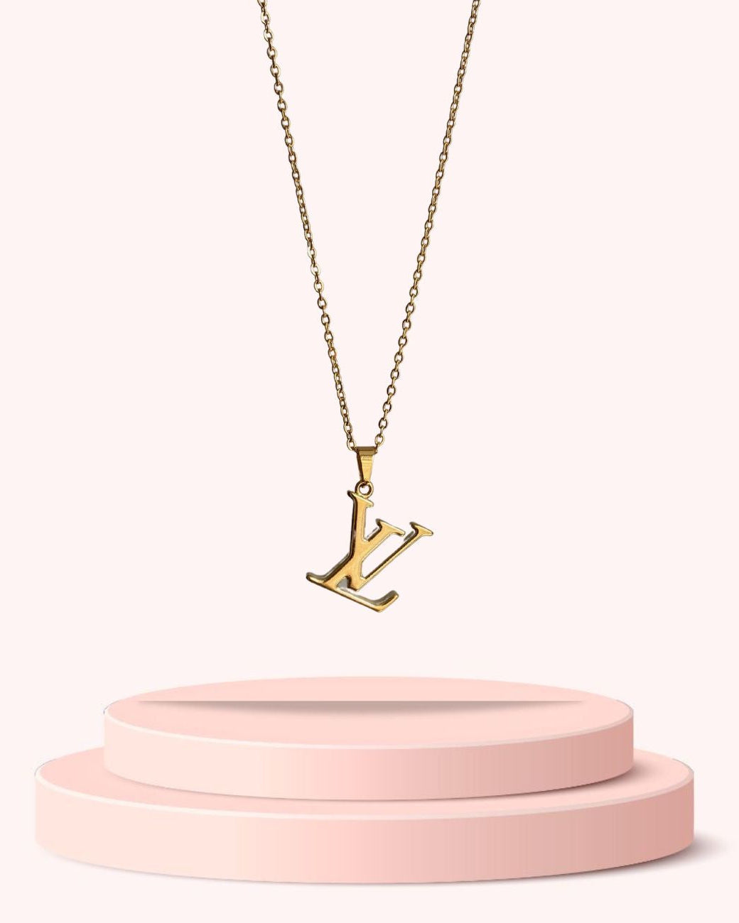 Authentic Louis Vuitton Fleur Charm- Reworked Necklace