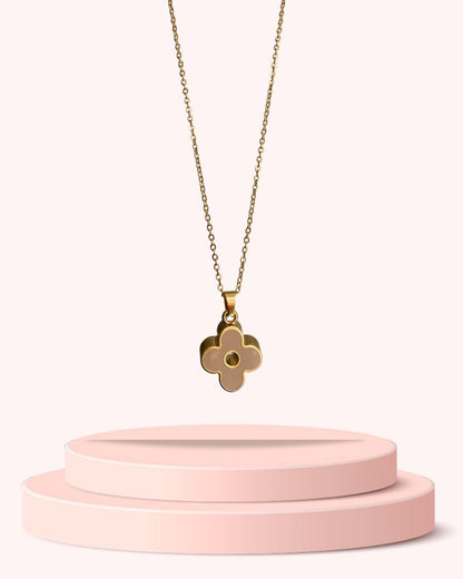 Authentic Louis Vuitton Fleur Charm- Reworked Necklace