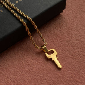 Authentic Louis Vuitton Key Pendant Necklace