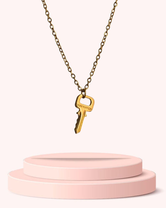 Authentic Louis Vuitton Key Pendant- Dainty Necklace