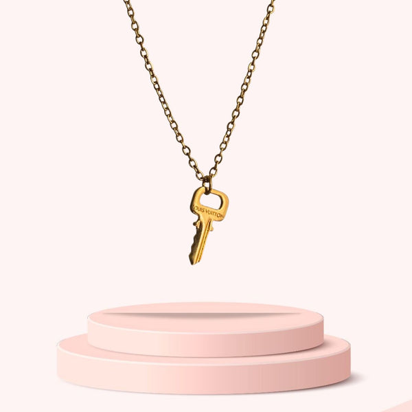 Authentic Louis Vuitton Key Pendant- Dainty Necklace