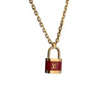 Load image into Gallery viewer, Authentic Louis Vuitton Lock Pendant Reworked Pendant