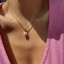 Load image into Gallery viewer, Authentic Louis Vuitton Logo Peach Pendant- Necklace