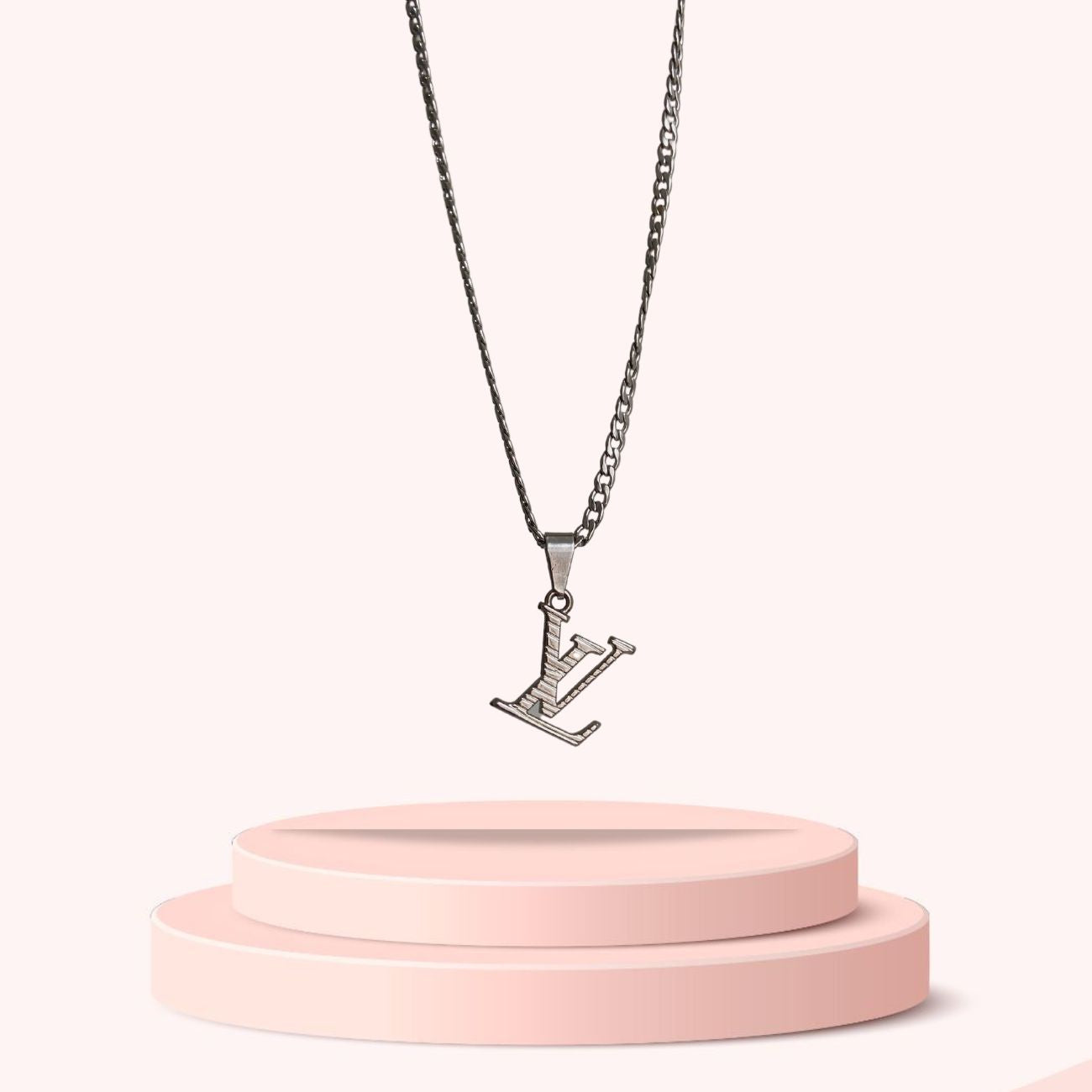 Louis Vuitton Reworked Logo Necklace