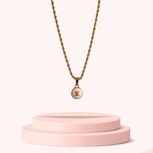 Load image into Gallery viewer, Authentic Louis Vuitton Logo White Pendant- Necklace