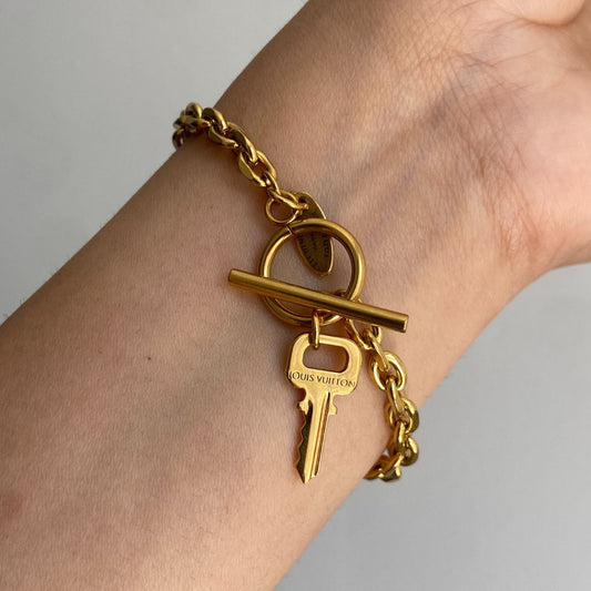 Authentic Louis Vuitton  Pastilles Key Pendant- Bracelet