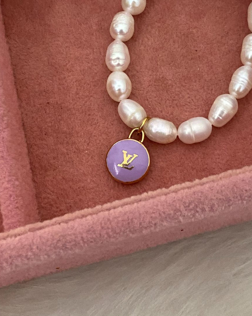 Authentic Louis Vuitton  Pastilles Purple Pendant- Bracelet