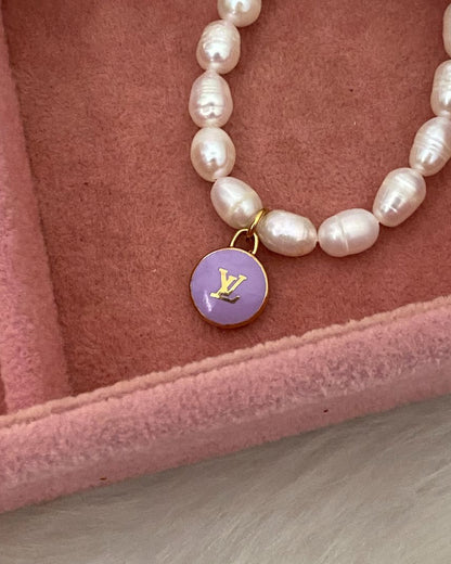 Authentic Louis Vuitton  Pastilles Purple Pendant- Bracelet