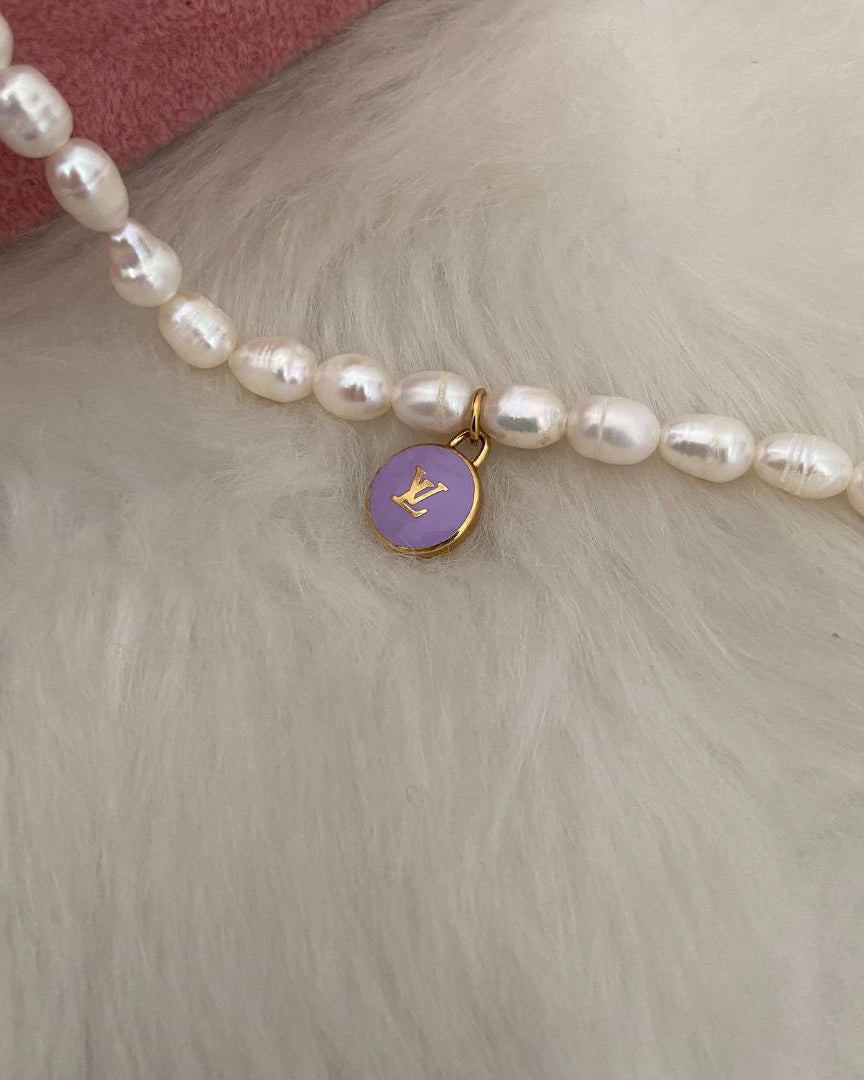 Authentic Louis Vuitton  Pastilles Purple Pendant- Bracelet