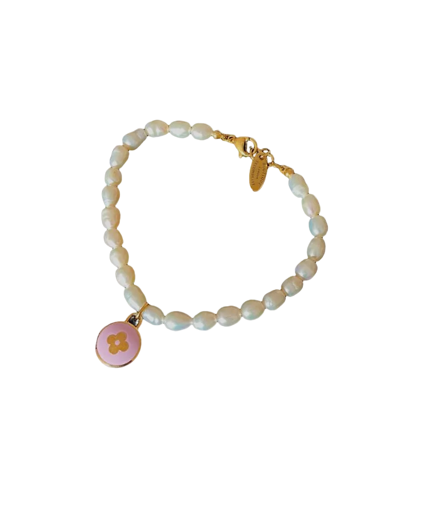 Authentic Louis Vuitton Pastilles  Pendant- Pearls Bracelet