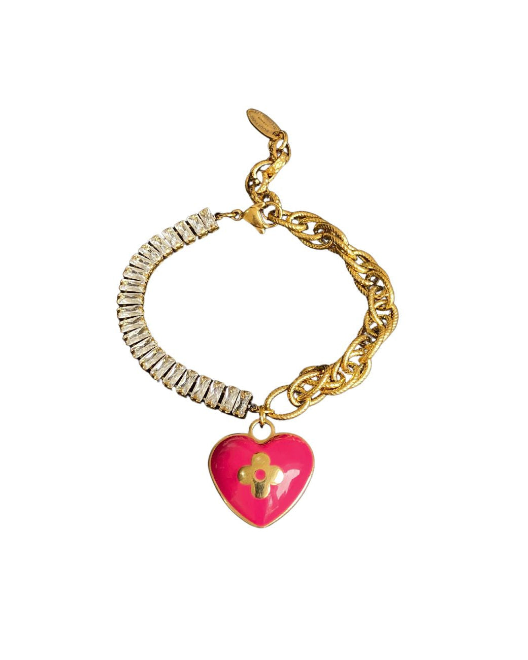 Authentic Louis Vuitton Pendant Coeur -Reworked Bracelet