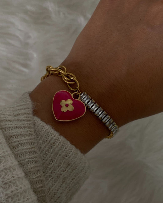 Authentic Louis Vuitton Pendant Coeur -Reworked Bracelet
