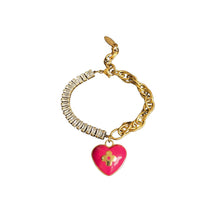 Load image into Gallery viewer, Authentic Louis Vuitton Pendant Coeur -Reworked Bracelet