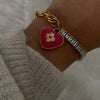Authentic Louis Vuitton Pendant Coeur -Reworked Bracelet