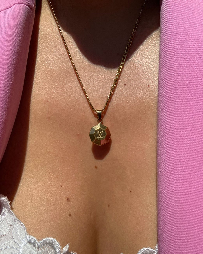 Authentic Louis Vuitton Pendant-Repurpose Necklace