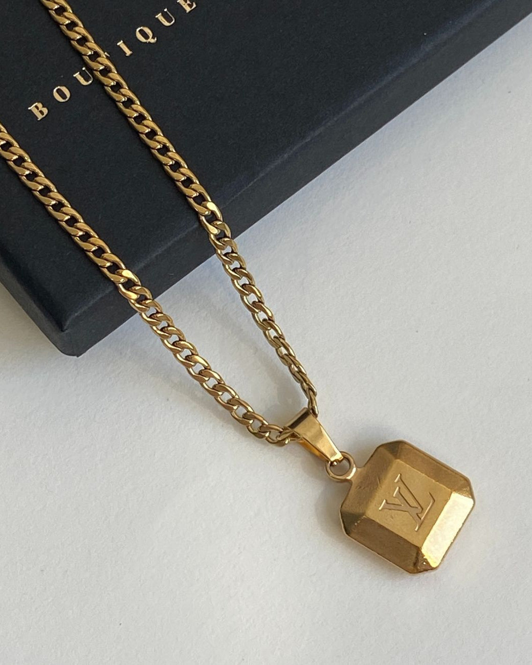 Authentic Louis Vuitton Pendant -Repurposed Necklace