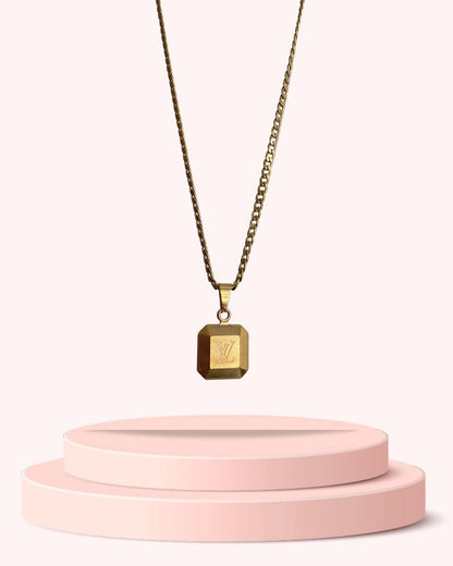 Authentic Louis Vuitton Pendant -Repurposed Necklace
