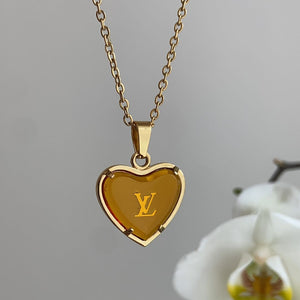 Authentic Louis Vuitton Pendant Coeur -Reworked Necklace