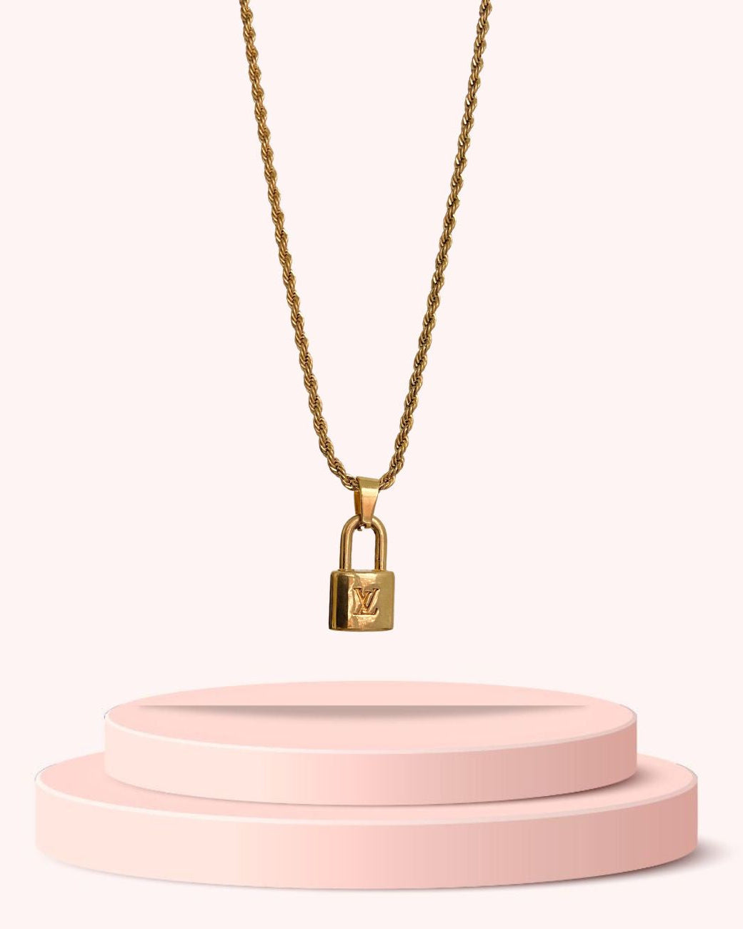 Authentic Louis Vuitton Pendant Padlock Reworked Pendant
